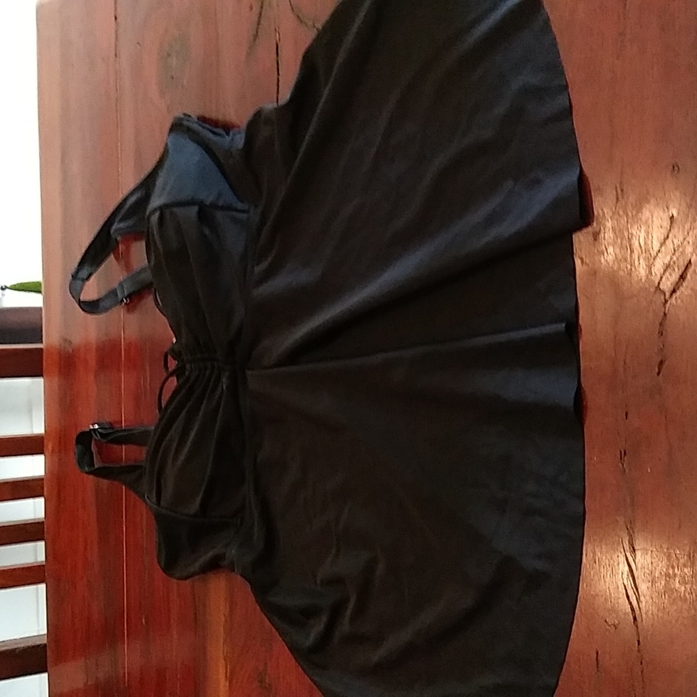 Black bathing suit top,Size 18 bottoms 3XL